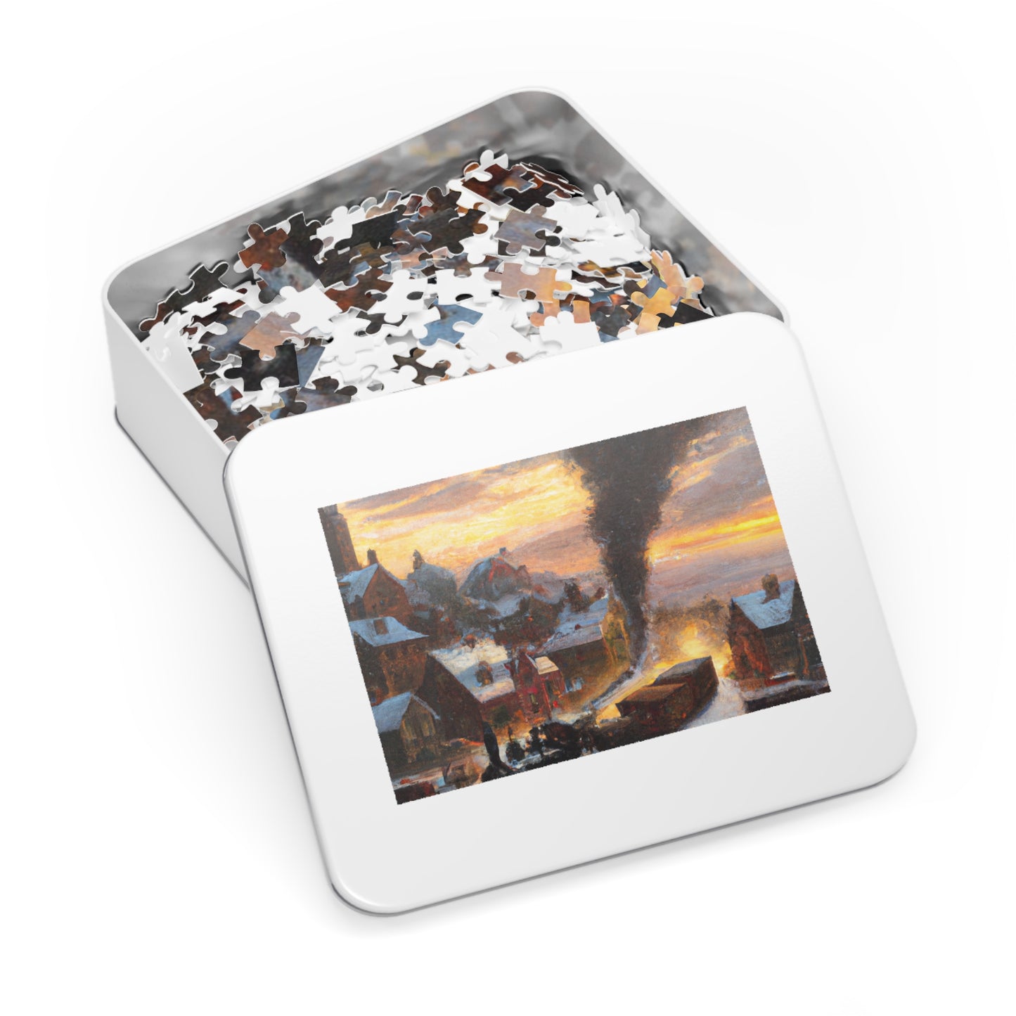 Vintage Christmas Village - JigSaw Puzzle 1000 Piece: William Winterscale - Christmas Gift | Holiday Scenes