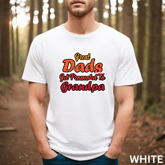 Great Dads Got Promoted to Grandpa Shirt, Grandma Shirt, Pregnancy Reveal, Baby Announcement, Grandma To Be, Grandparents to be