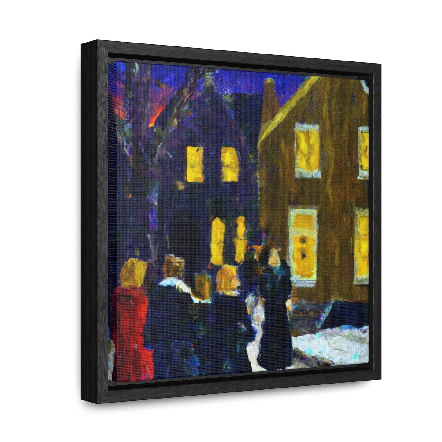 Christmas Carolers - Canvas Wall Art: Winifred Dickens - Christmas Wall Decor, Framed Wall Art Print