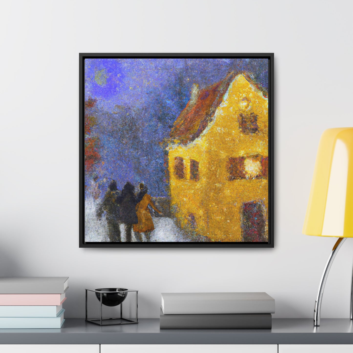 Christmas Caroling Canvas Wall Art - Bartholomew Winterman - Christmas Wall Decor