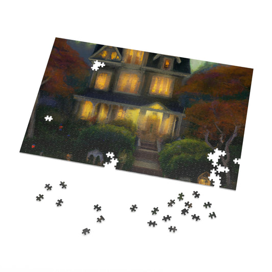 The Haunted Mansion - JigSaw Puzzle 1000 Piece: Emily Spectral - Halloween Gift | Spooky Scenes