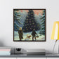 The Christmas Tree Hunt - Canvas Wall Art: Inez Clementina De Merrywinter - Christmas Wall Decor, Framed Wall Art Print