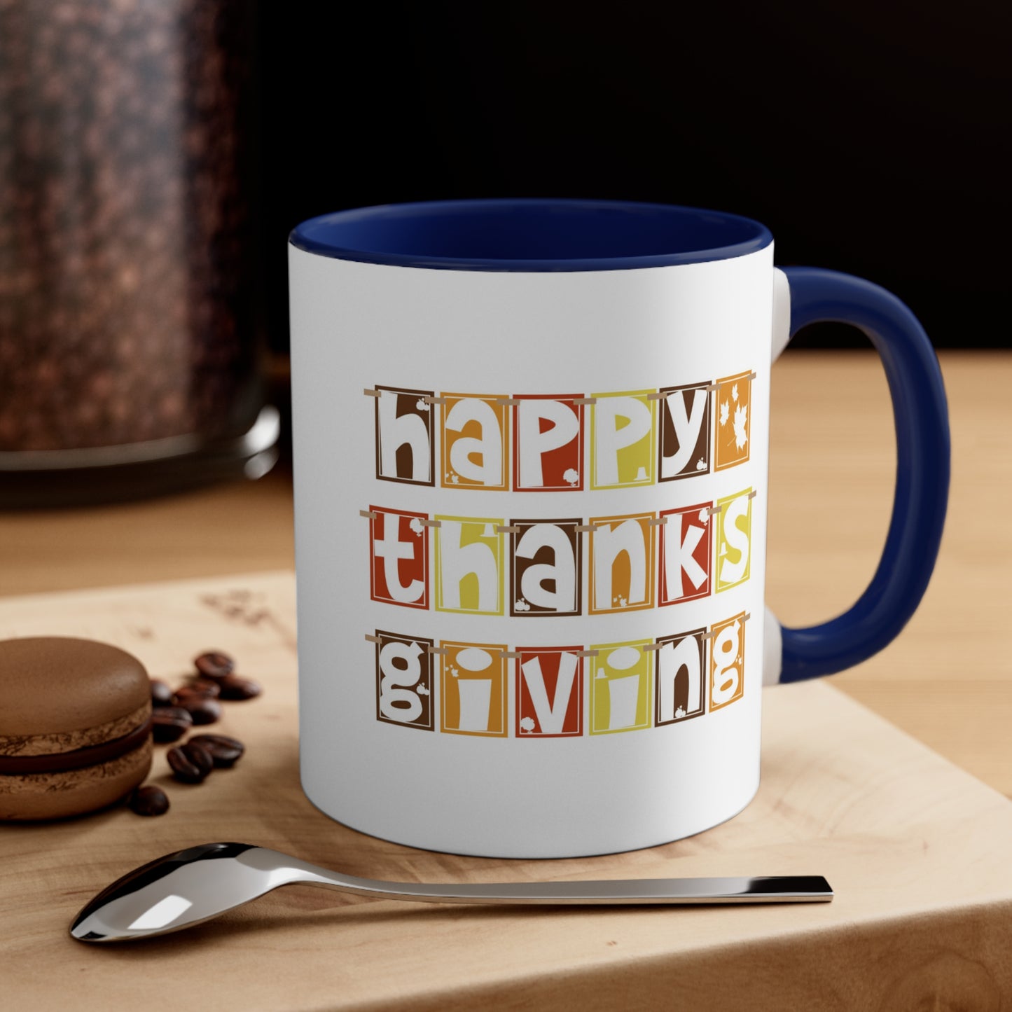 Happy Thanksgiving Fall - Themed Mug: Ideal for Cozy Coffee & Hot Cocoa Moments - Must-Have Holiday Drinkware