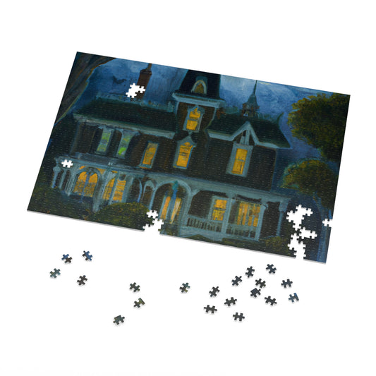 The Haunted Mansion - JigSaw Puzzle 1000 Piece: Giles Conroyeaux - Halloween Gift | Spooky Scenes