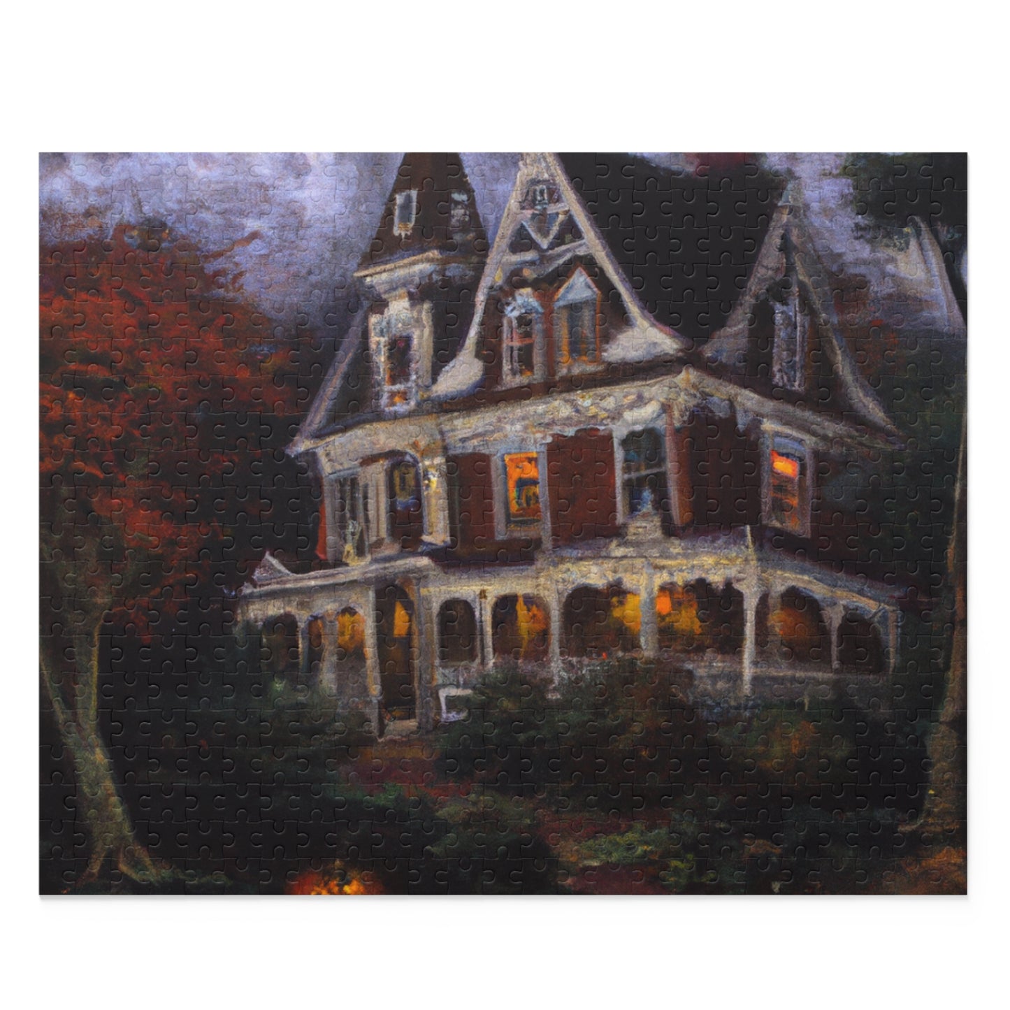 The Haunted Mansion  - JigSaw Puzzle 500 Piece: Phantom Reaperzpah - Halloween Gift | Spooky Scenes