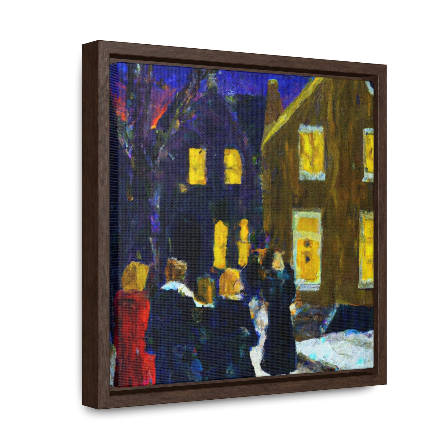 Christmas Carolers - Canvas Wall Art: Winifred Dickens - Christmas Wall Decor, Framed Wall Art Print