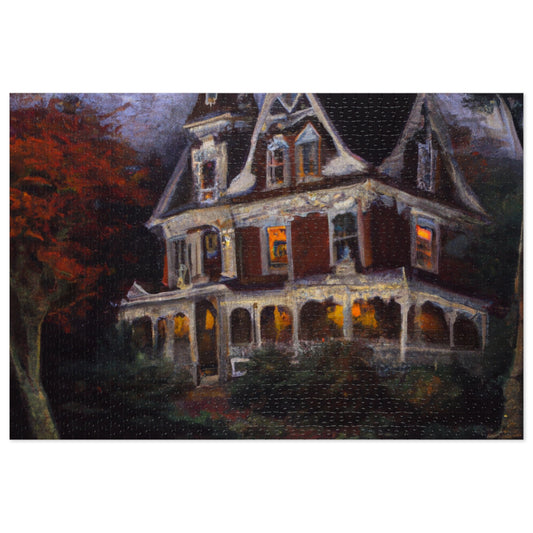 The Haunted Mansion - JigSaw Puzzle 1000 Piece: Phantom Reaperzpah - Halloween Gift | Spooky Scenes