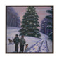 The Christmas Tree Hunt - Canvas Wall Art: Jacques Yulewood - Christmas Wall Decor, Framed Wall Art Print