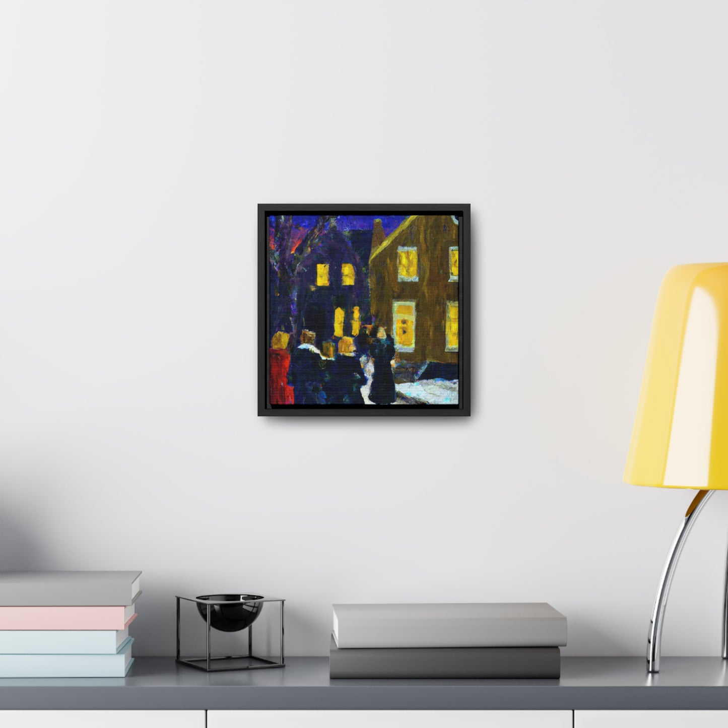 Christmas Carolers - Canvas Wall Art: Winifred Dickens - Christmas Wall Decor, Framed Wall Art Print