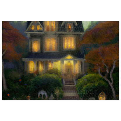 The Haunted Mansion - JigSaw Puzzle 1000 Piece: Emily Spectral - Halloween Gift | Spooky Scenes