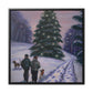 The Christmas Tree Hunt - Canvas Wall Art: Jacques Yulewood - Christmas Wall Decor, Framed Wall Art Print
