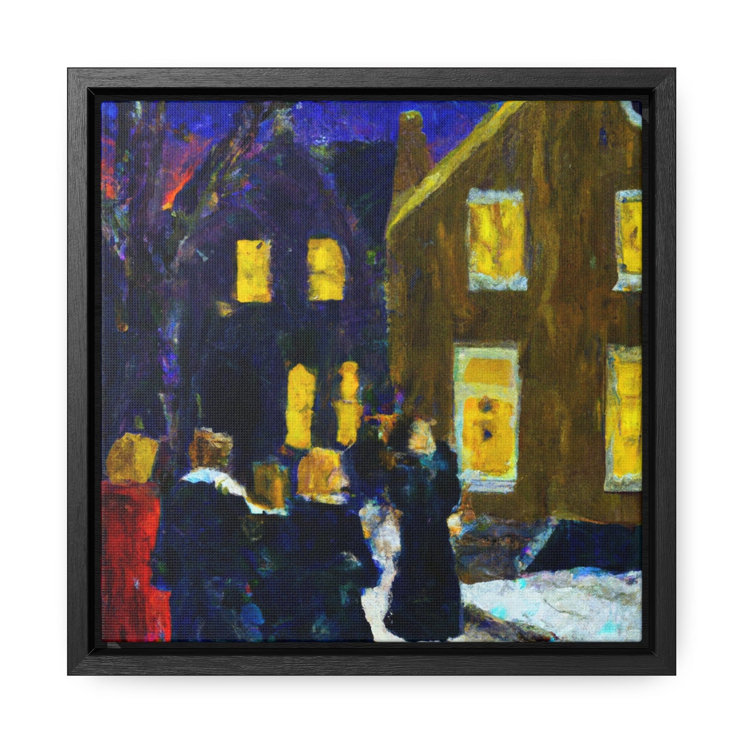 Christmas Carolers - Canvas Wall Art: Winifred Dickens - Christmas Wall Decor, Framed Wall Art Print