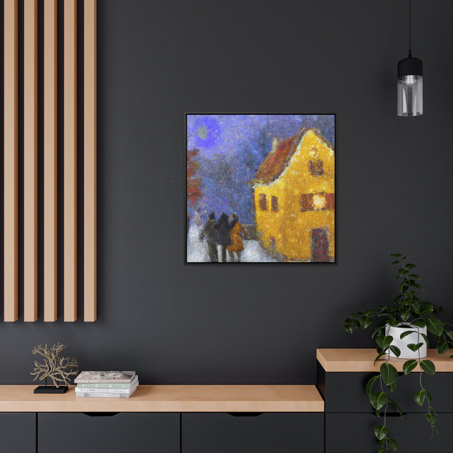 Christmas Caroling Canvas Wall Art - Bartholomew Winterman - Christmas Wall Decor
