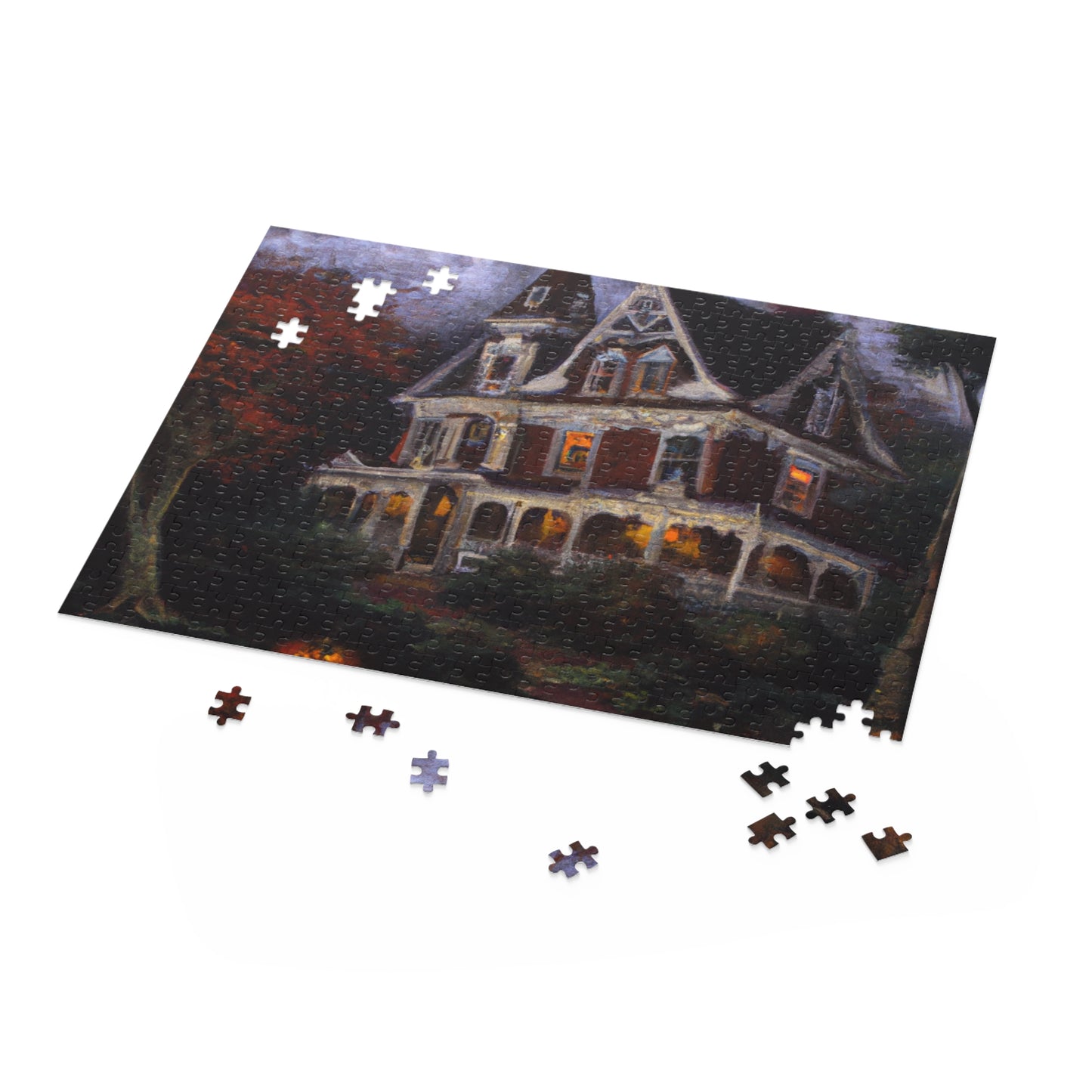 The Haunted Mansion  - JigSaw Puzzle 500 Piece: Phantom Reaperzpah - Halloween Gift | Spooky Scenes