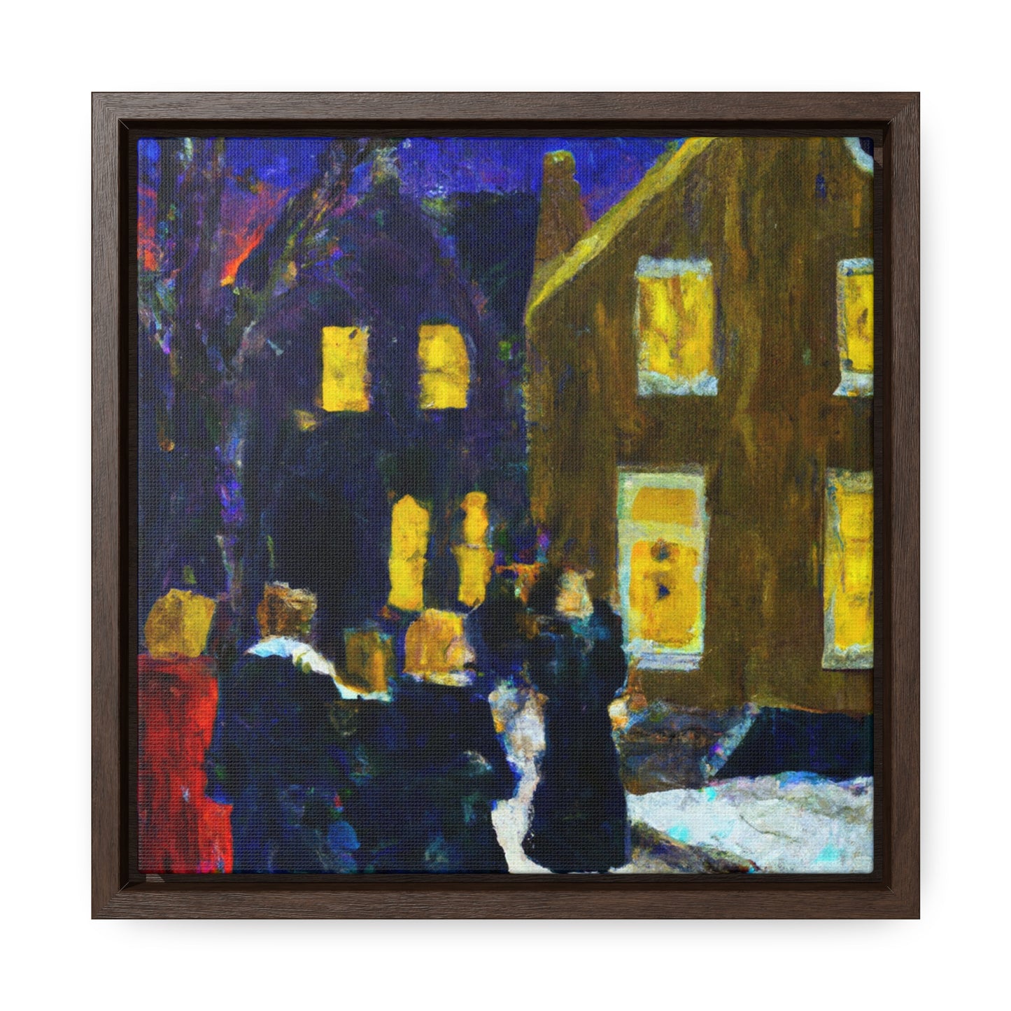 Christmas Carolers - Canvas Wall Art: Winifred Dickens - Christmas Wall Decor, Framed Wall Art Print