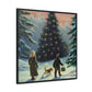 The Christmas Tree Hunt - Canvas Wall Art: Inez Clementina De Merrywinter - Christmas Wall Decor, Framed Wall Art Print