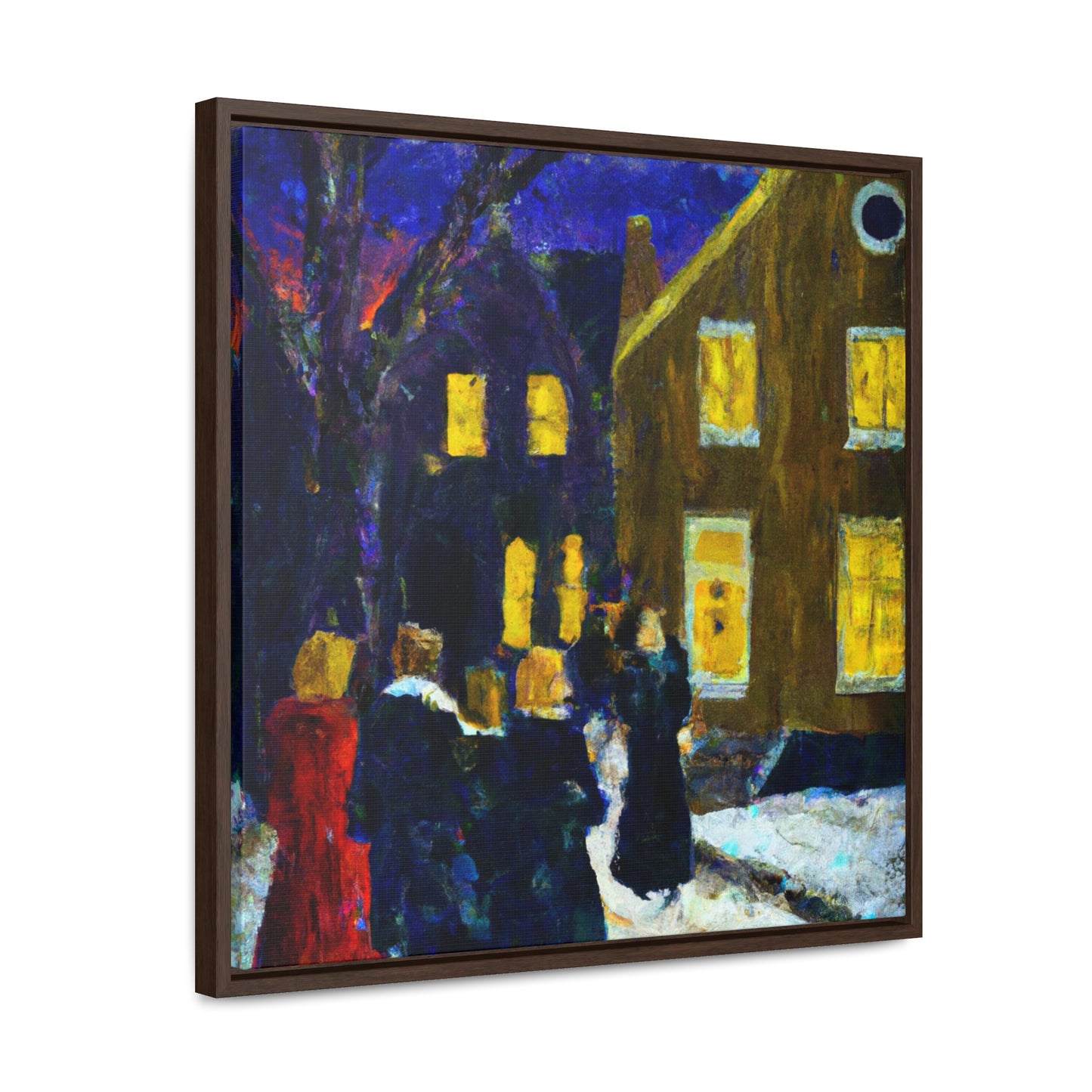 Christmas Carolers - Canvas Wall Art: Winifred Dickens - Christmas Wall Decor, Framed Wall Art Print