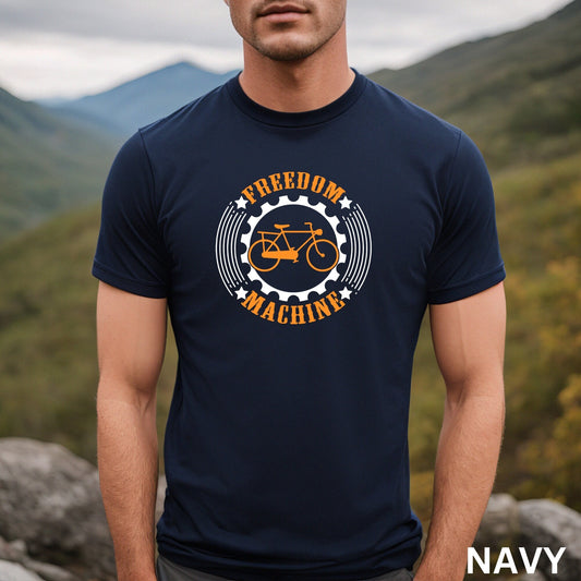 Freedom Machine Bicycle Shirt, Cyclist Unisex Shirt, Mountain Bike Injury Tee, Bike Lover Tshirt, Cool Bicycle Shirt, Biking Crew Tshirts