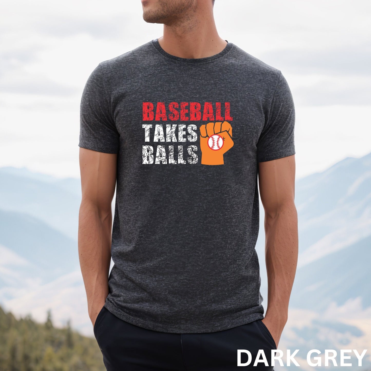 Baseball T-Shirt, Baseball Game Tee, Baseball Player Gift, Baseball Season Shirt, Baseball Tee Gifts, Softball Shirt,Baseball Takes Balls