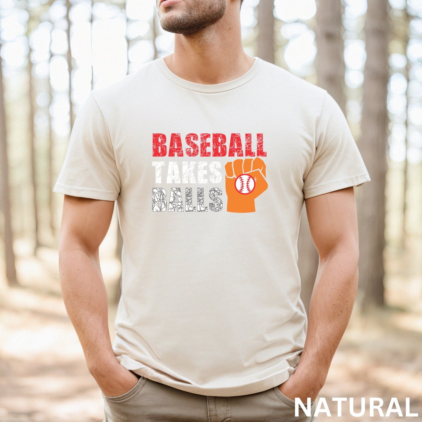 Baseball T-Shirt, Baseball Game Tee, Baseball Player Gift, Baseball Season Shirt, Baseball Tee Gifts, Softball Shirt,Baseball Takes Balls