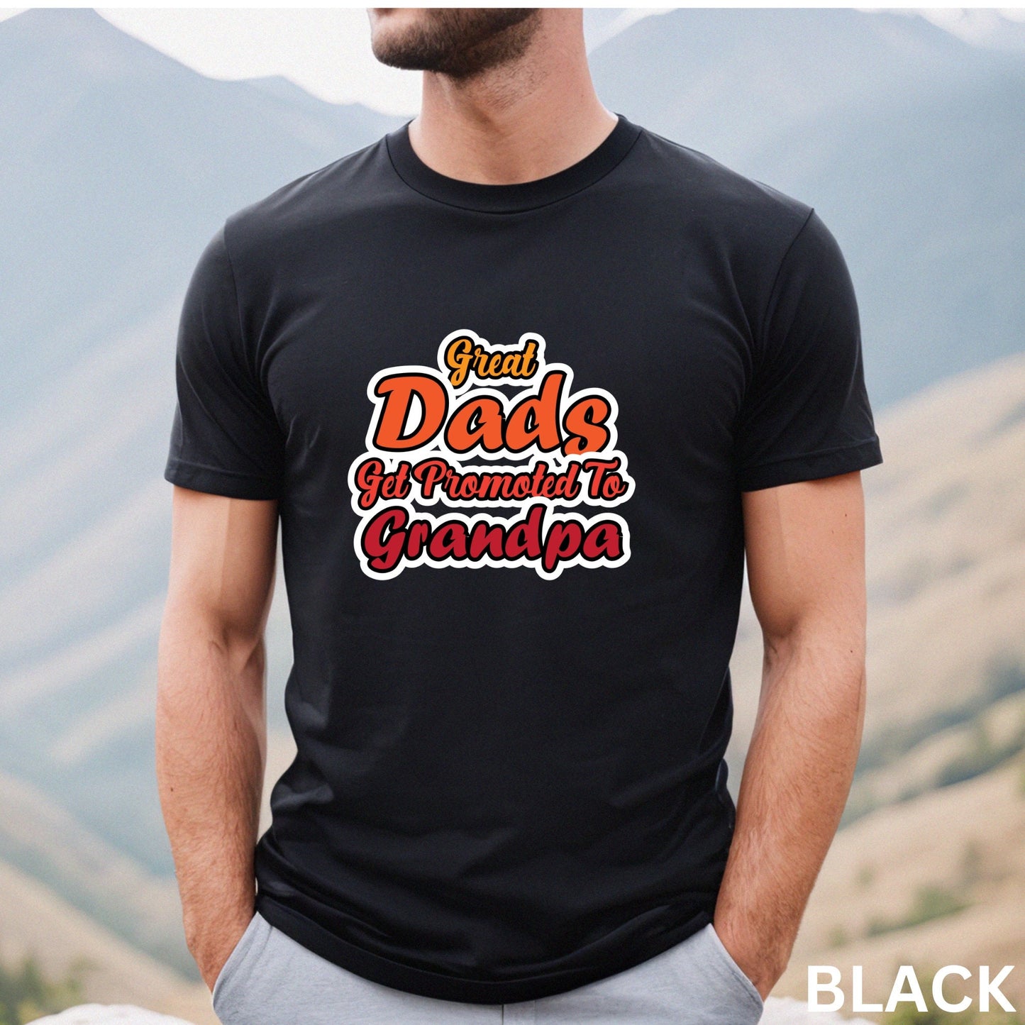 Great Dads Got Promoted to Grandpa Shirt, Grandma Shirt, Pregnancy Reveal, Baby Announcement, Grandma To Be, Grandparents to be