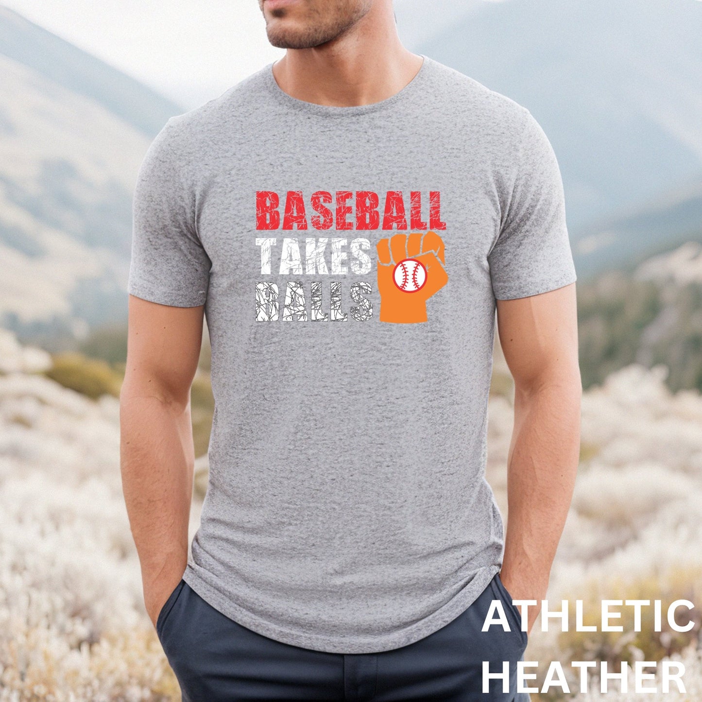 Baseball T-Shirt, Baseball Game Tee, Baseball Player Gift, Baseball Season Shirt, Baseball Tee Gifts, Softball Shirt,Baseball Takes Balls