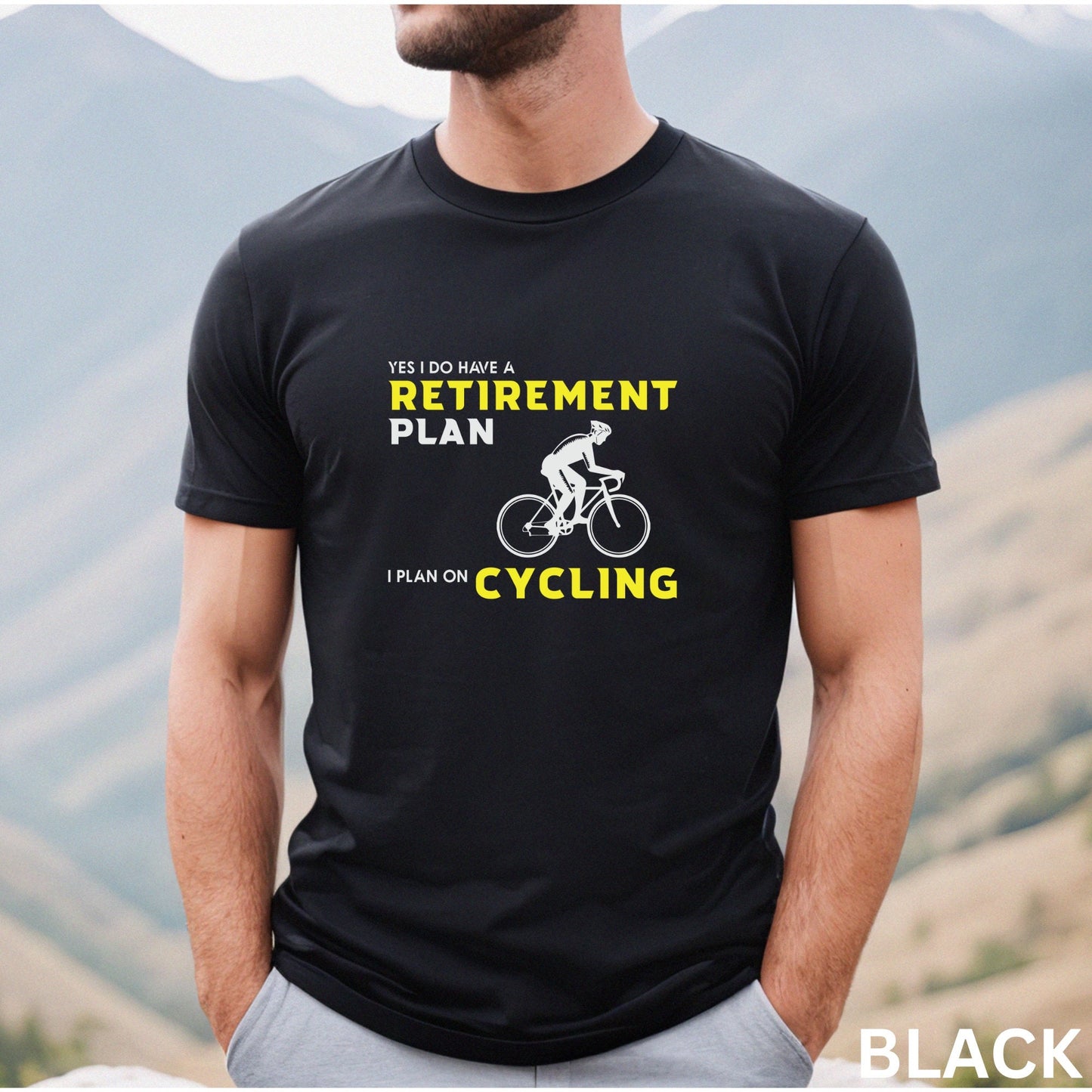 Retirement Cycling Shirt, Bike Shirt, Cycling T-shirt for Men, Cycling Dad Gift, Cycling Grandpa Cyclist Father's Day Shirt